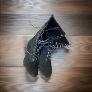 Timberland Black Suede Leather Boots 8.5M